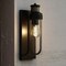 Vaxcel Lawton Steel LED Black Motion Sensor Dusk to Dawn Outdoor Wall Light Transitional Clear Glass T0749 - alternate 1